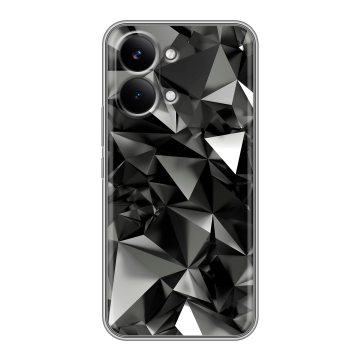 Силиконовый чехол на Poco X8 Pro Max с принтом Черные кристаллы