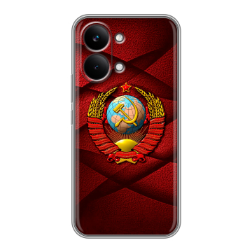 Силиконовый чехол на Poco X8 Pro Max с принтом Герб СССР