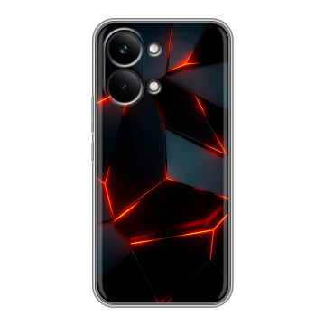 Силиконовый чехол на Poco X8 Pro Max с принтом Яркие абстракции