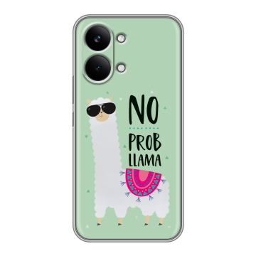 Силиконовый чехол на Poco X8 Pro Max с принтом Лама