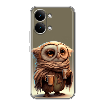 Силиконовый чехол на Poco X8 Pro Max с принтом Сова