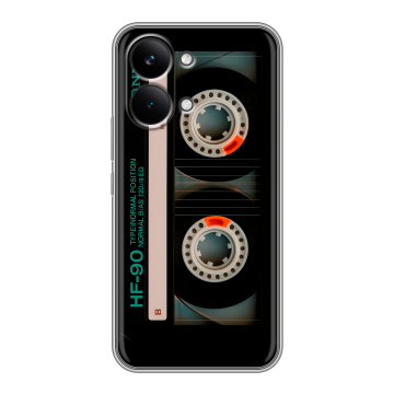 Силиконовый чехол на Poco X8 Pro Max с принтом Кассета Силиконовый чехол на Poco X8 Pro Max с принтом Кассета