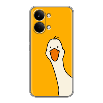 Силиконовый чехол на Poco X8 Pro Max с принтом Утка Силиконовый чехол на Poco X8 Pro Max с принтом Утка