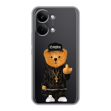 Силиконовый чехол на Poco X8 Pro Max с принтом Мишка Силиконовый чехол на Poco X8 Pro Max с принтом Мишка