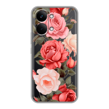 Силиконовый чехол на Poco X8 Pro Max с принтом Розы Силиконовый чехол на Poco X8 Pro Max с принтом Розы