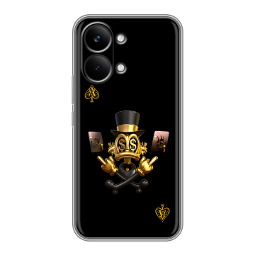 Силиконовый чехол на Poco X8 Pro Max с принтом Золотой скрудж макдак Силиконовый чехол на Poco X8 Pro Max с принтом Золотой скрудж макдак