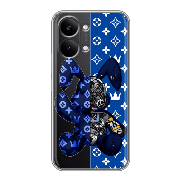 Силиконовый чехол на Poco X8 Pro Max с принтом Луи робот Силиконовый чехол на Poco X8 Pro Max с принтом Луи робот