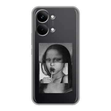 Силиконовый чехол на Poco X8 Pro Max с принтом Мона Лиза Силиконовый чехол на Poco X8 Pro Max с принтом Мона Лиза