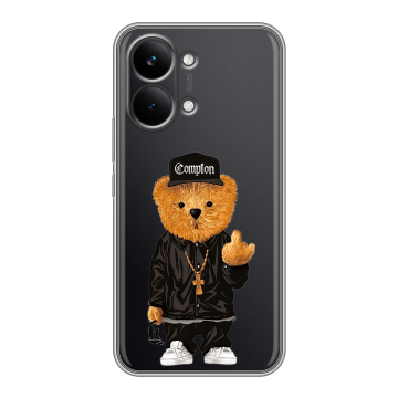 Силиконовый чехол на Poco X8 Pro Max с принтом Плюшевый медведь Силиконовый чехол на Poco X8 Pro Max с принтом Плюшевый медведь