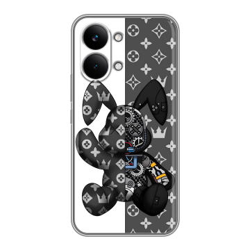 Силиконовый чехол на Poco X8 Pro Max с принтом Луи робот Силиконовый чехол на Poco X8 Pro Max с принтом Луи робот