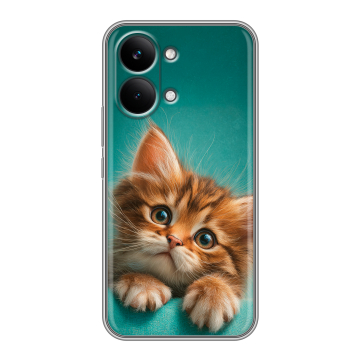 Силиконовый чехол на Poco X8 Pro Max с принтом котенок Силиконовый чехол на Poco X8 Pro Max с принтом котенок