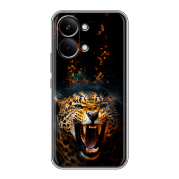 Силиконовый чехол на Poco X8 Pro Max с принтом Леопард Силиконовый чехол на Poco X8 Pro Max с принтом Леопард