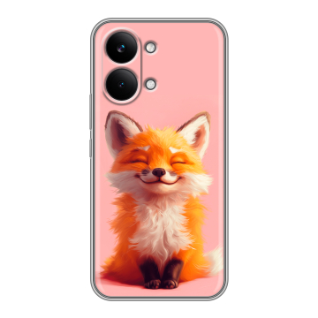 Силиконовый чехол на Poco X8 Pro Max с принтом милая лиса Силиконовый чехол на Poco X8 Pro Max с принтом милая лиса