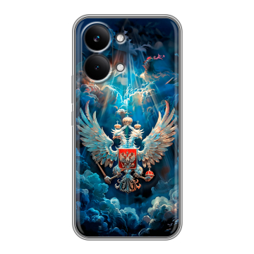 Силиконовый чехол на Poco X8 Pro Max с принтом Герб флаг России Силиконовый чехол на Poco X8 Pro Max с принтом Герб флаг России
