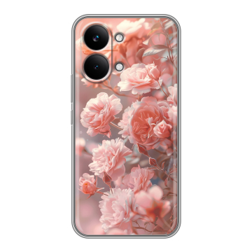 Силиконовый чехол на Poco X8 Pro Max с принтом Розовые розы Силиконовый чехол на Poco X8 Pro Max с принтом Розовые розы