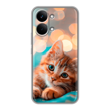 Силиконовый чехол на Poco X8 Pro Max с принтом котик Силиконовый чехол на Poco X8 Pro Max с принтом котик