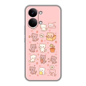 Силиконовый чехол на Poco X8 Pro Max с принтом Hello Kitty Хелоу Кити Силиконовый чехол на Poco X8 Pro Max с принтом Hello Kitty Хелоу Кити