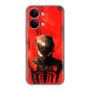 Силиконовый чехол на Poco X8 Pro Max с принтом человек паук spiderman Силиконовый чехол на Poco X8 Pro Max с принтом человек паук spiderman