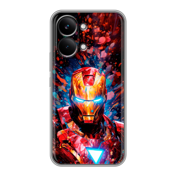 Силиконовый чехол на Poco X8 Pro Max с принтом Железный человек Ironman Силиконовый чехол на Poco X8 Pro Max с принтом Железный человек Ironman