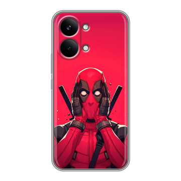 Силиконовый чехол на Poco X8 Pro Max с принтом Дедпул Deadpool Силиконовый чехол на Poco X8 Pro Max с принтом Дедпул Deadpool