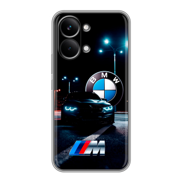 Силиконовый чехол на Poco X8 Pro Max с принтом БМВ BMW Силиконовый чехол на Poco X8 Pro Max с принтом БМВ BMW
