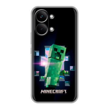Силиконовый чехол на Poco X8 Pro Max с принтом Майнкрафт Minecraft Силиконовый чехол на Poco X8 Pro Max с принтом Майнкрафт Minecraft