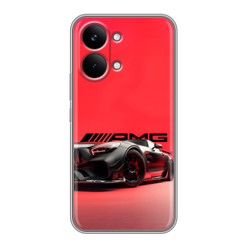 Силиконовый чехол на Poco X8 Pro Max с принтом Мерседес Mercedes AMG Силиконовый чехол на Poco X8 Pro Max с принтом Мерседес Mercedes AMG