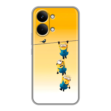 Силиконовый чехол на Poco X8 Pro Max с принтом Миньоны Силиконовый чехол на Poco X8 Pro Max с принтом Миньоны