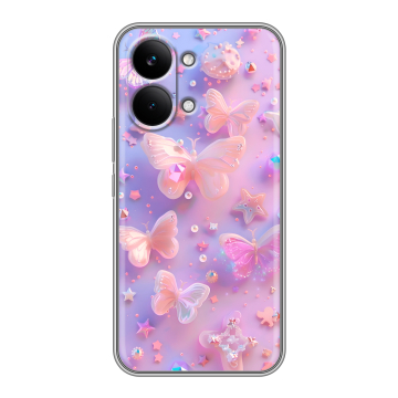 Силиконовый чехол на Poco X8 Pro Max с принтом Бабочки Силиконовый чехол на Poco X8 Pro Max с принтом Бабочки