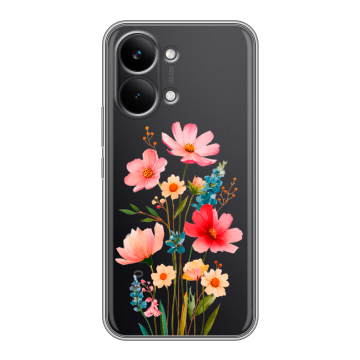 Силиконовый чехол на Poco X8 Pro Max с принтом Цветы Силиконовый чехол на Poco X8 Pro Max с принтом Цветы