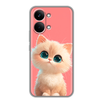 Силиконовый чехол на Poco X8 Pro Max с принтом Розовый котенок Силиконовый чехол на Poco X8 Pro Max с принтом Розовый котенок