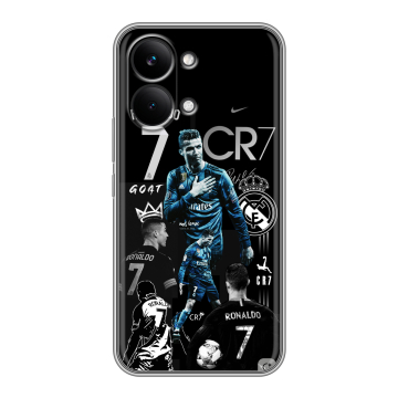 Силиконовый чехол на Poco X8 Pro Max с принтом Реал Роналдо Силиконовый чехол на Poco X8 Pro Max с принтом Реал Роналдо