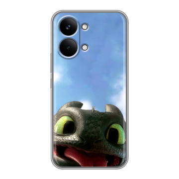 Силиконовый чехол на Poco X8 Pro Max с принтом Как приручить дракона Силиконовый чехол на Poco X8 Pro Max с принтом Как приручить дракона
