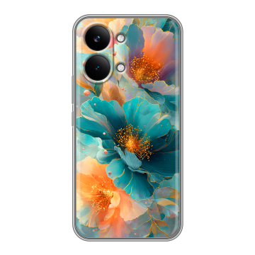 Силиконовый чехол на Poco X8 Pro Max с принтом Цветы Силиконовый чехол на Poco X8 Pro Max с принтом Цветы