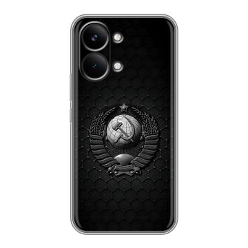 Силиконовый чехол на Poco X8 Pro Max с принтом Герб Флаг СССР Силиконовый чехол на Poco X8 Pro Max с принтом Герб Флаг СССР