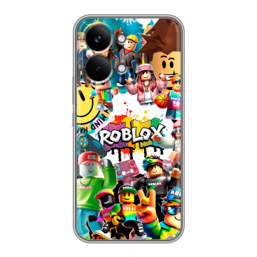 Силиконовый чехол на Poco X8 Pro Max с принтом Roblox Роблокс Силиконовый чехол на Poco X8 Pro Max с принтом Roblox Роблокс