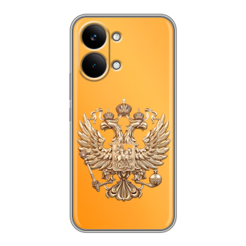 Силиконовый чехол на Poco X8 Pro Max с принтом Герб Флаг России Силиконовый чехол на Poco X8 Pro Max с принтом Герб Флаг России