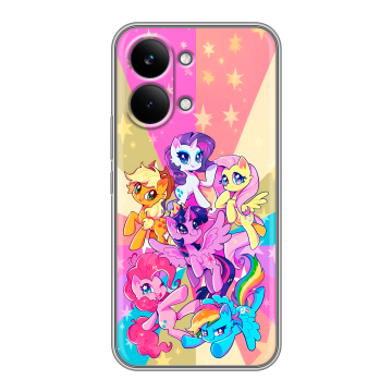 Силиконовый чехол на Poco X8 Pro Max с принтом My little pony Дружба чудо Силиконовый чехол на Poco X8 Pro Max с принтом My little pony Дружба чудо