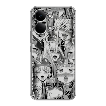 Силиконовый чехол на Poco X8 Pro Max с принтом Ahegao Ахегао Аниме