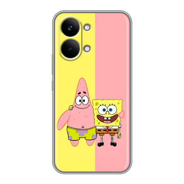 Силиконовый чехол на Poco X8 Pro Max с принтом Спанч боб Спанчбоб