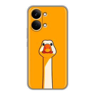 Силиконовый чехол на Poco X8 Pro Max с принтом Смешная утка