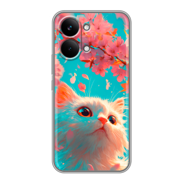 Силиконовый чехол на Poco X8 Pro Max с принтом Красивый кот