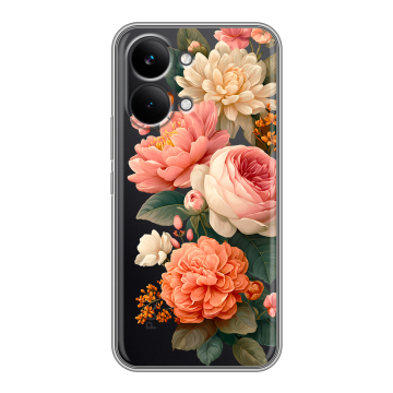 Силиконовый чехол на Poco X8 Pro Max с принтом цветы