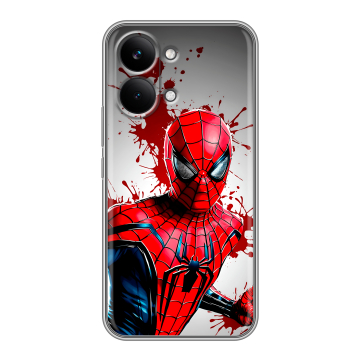 Силиконовый чехол на Poco X8 Pro Max с принтом Spiderman Человек паук