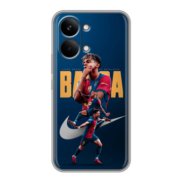Силиконовый чехол на Poco X8 Pro Max с принтом Барселона Barca Yamal 