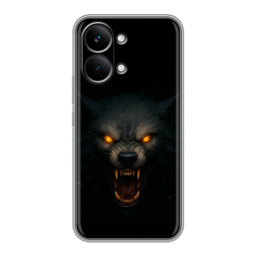 Силиконовый чехол на Poco X8 Pro Max с принтом Волк