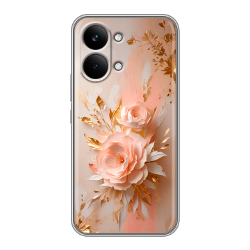 Силиконовый чехол на Poco X8 Pro Max с принтом женский