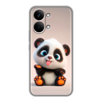 Силиконовый чехол на Poco X8 Pro Max с принтом милая панда