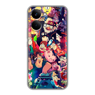 Силиконовый чехол на Poco X8 Pro Max с принтом Gravity Falls Гравити Фолз