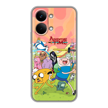 Силиконовый чехол на Poco X8 Pro Max с принтом Adventure time Время приключений